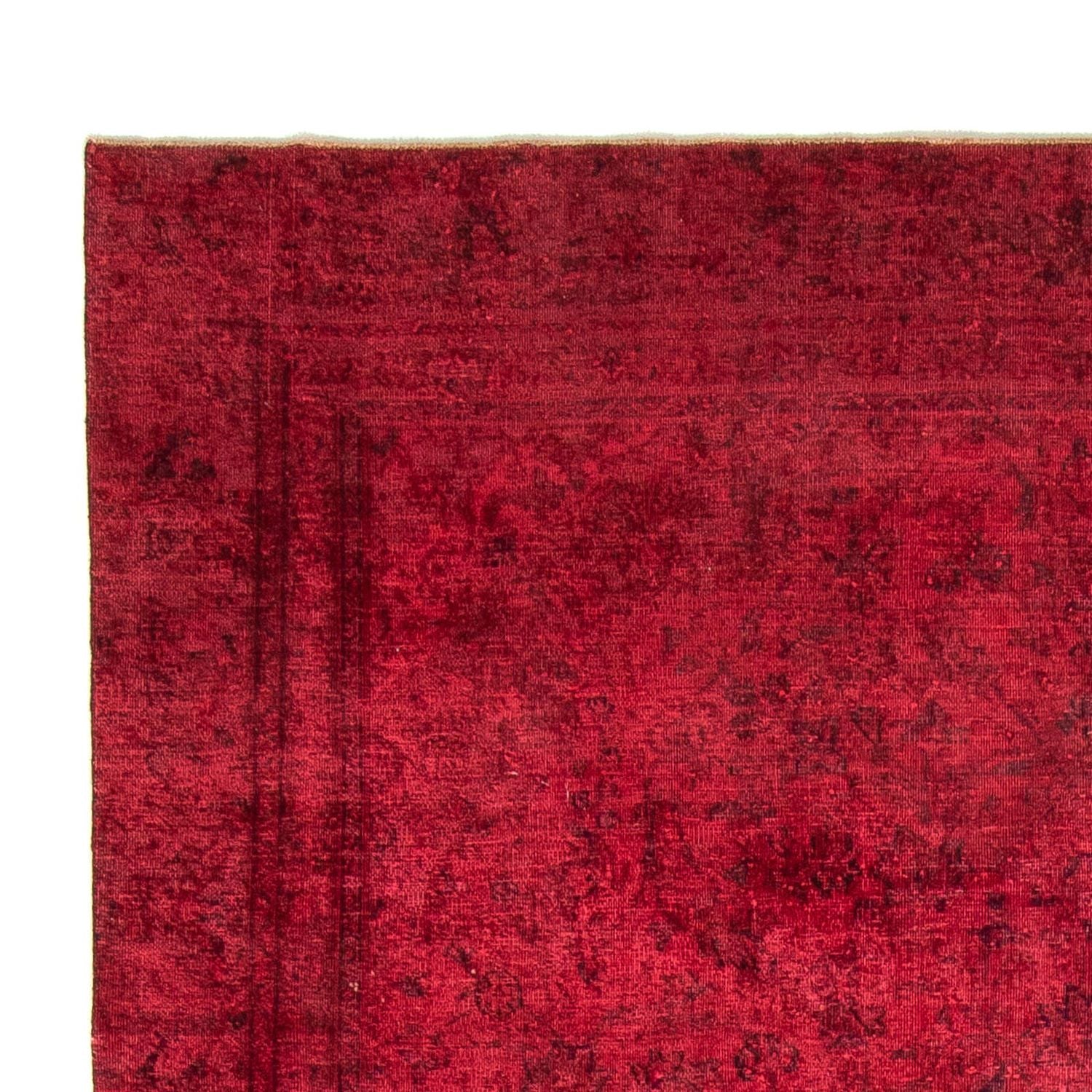 Tapis vintage - 344 x 259 cm - rouge foncé