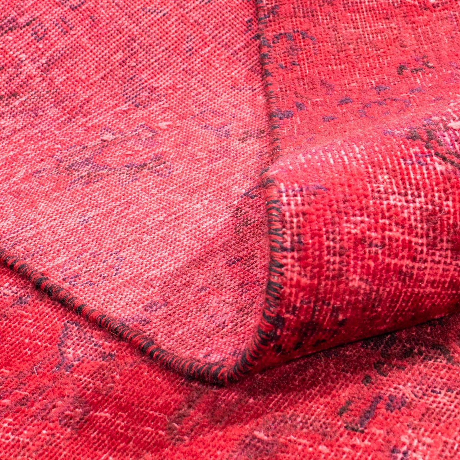 Tapis vintage - 344 x 259 cm - rouge foncé
