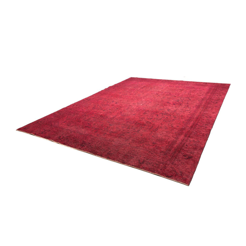 Tapis vintage - 344 x 259 cm - rouge foncé