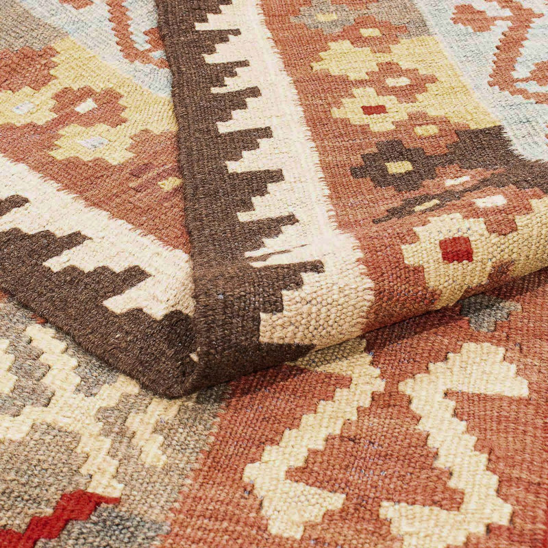 Tapis Kelim - Splash - 292 x 193 cm - multicolore