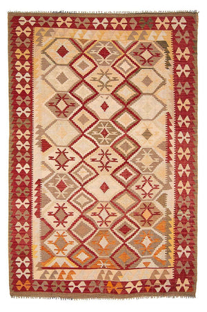 Tapis Kelim - Splash - 290 x 193 cm - beige