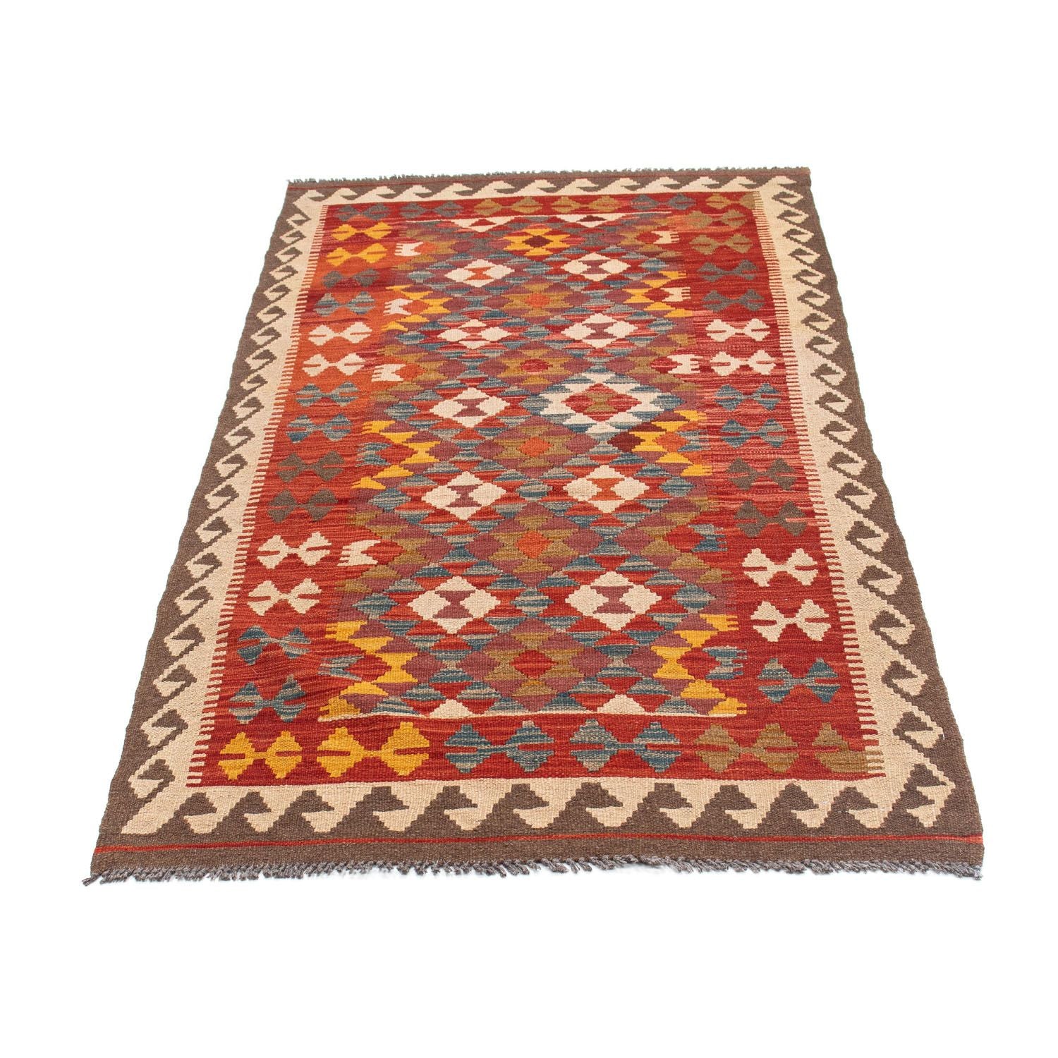 Tapis de couloir Tapis Kelim - Oriental - 195 x 98 cm - rouge