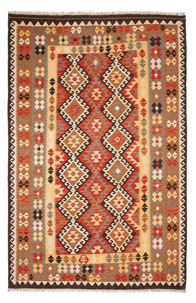 Tapis Kelim - Splash - 293 x 200 cm - multicolore