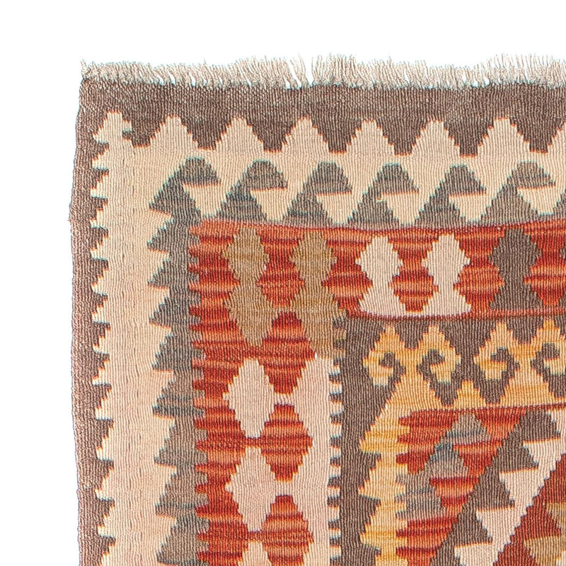Tapis de couloir Tapis Kelim - Splash - 310 x 97 cm - rouille