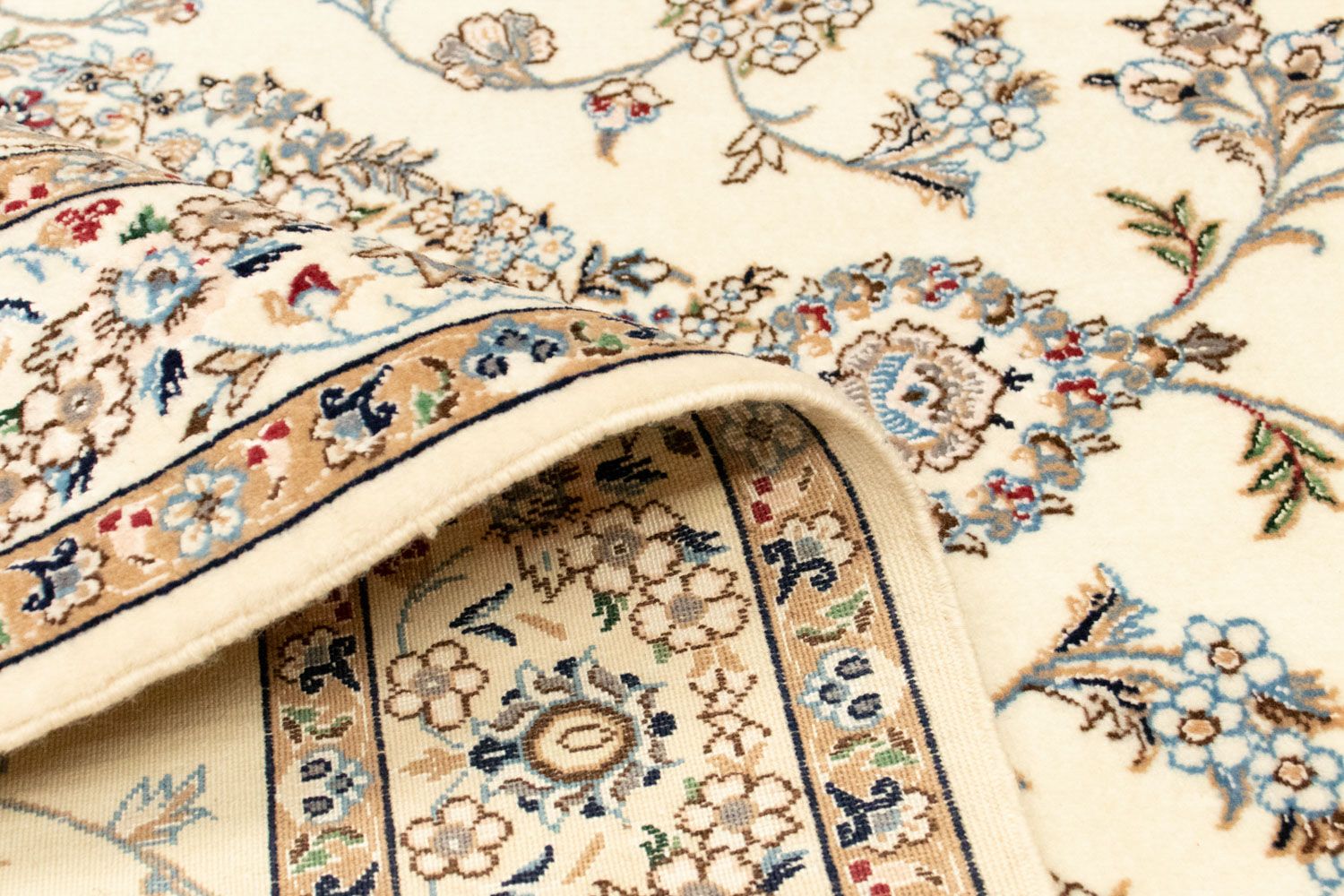 Tapis persan - Nain - Premium - 148 x 102 cm - beige