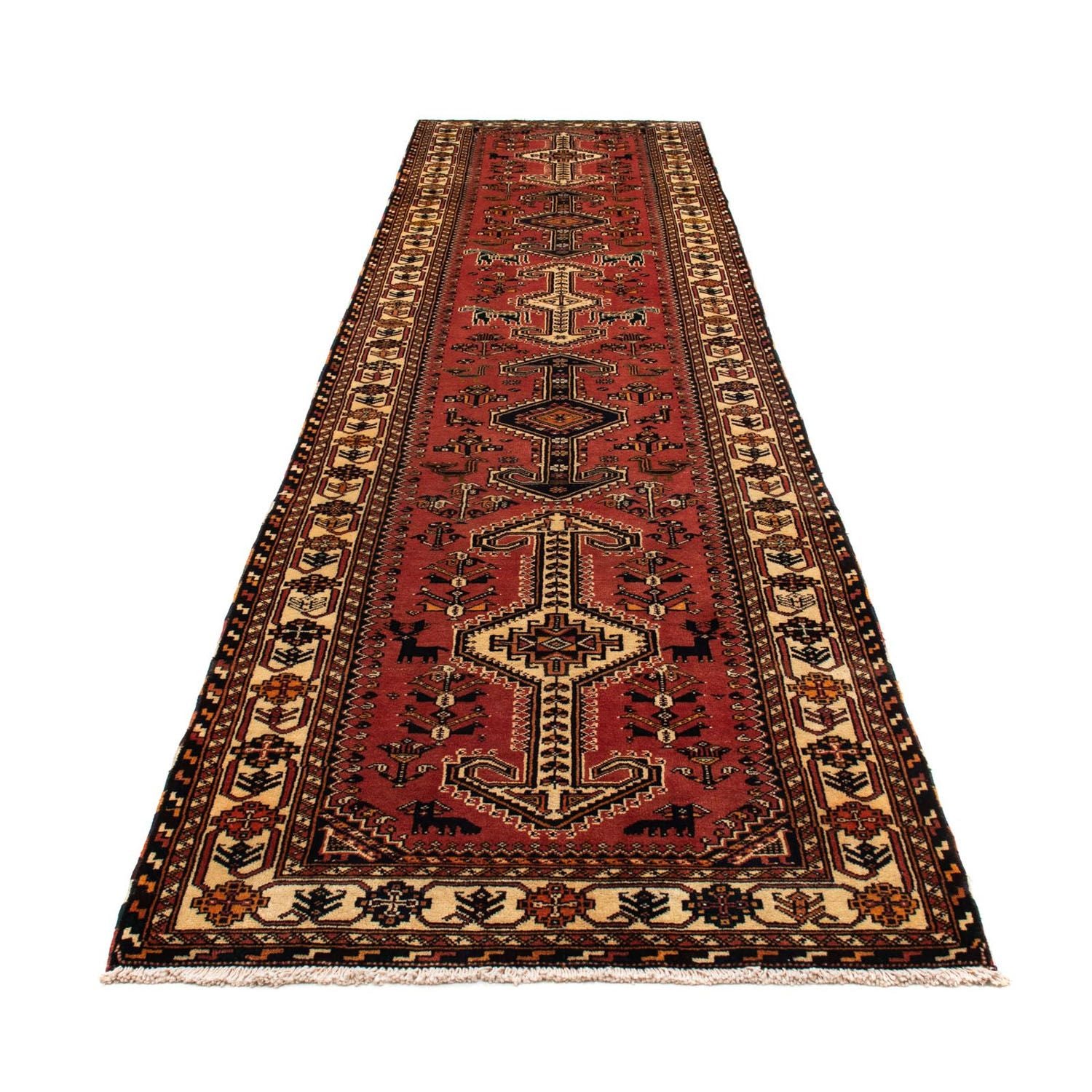 Perserteppich - Nomadic 400 x 100 cm - hellrot