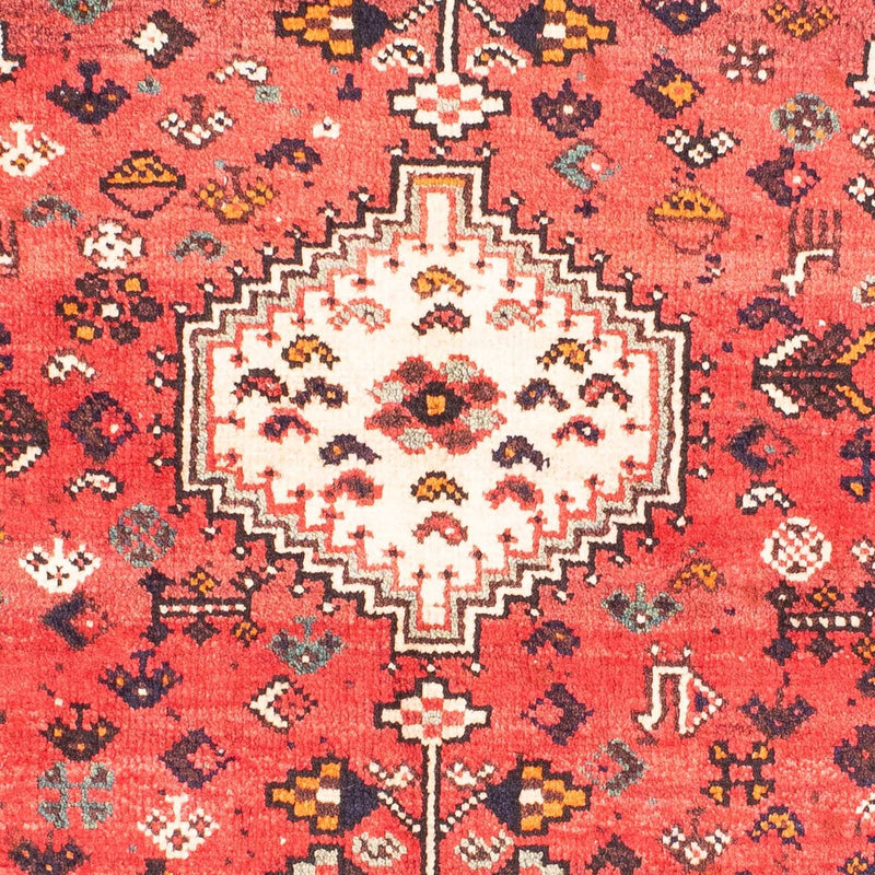 Tapis persan - Nomadic - 144 x 115 cm - rouge clair