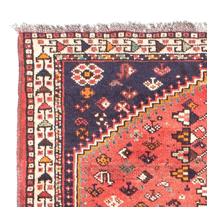 Tapis persan - Nomadic - 144 x 115 cm - rouge clair