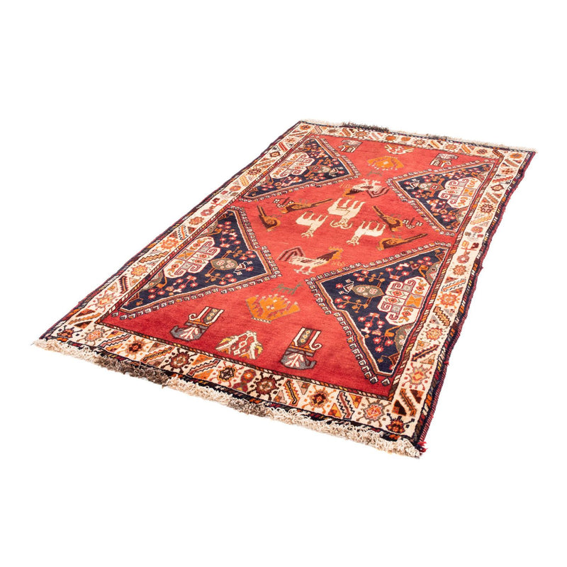 Tapis persan - Nomadic - 182 x 112 cm - rouge foncé