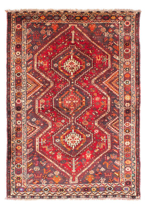 Tapis persan - Nomadic - 170 x 116 cm - rouge foncé