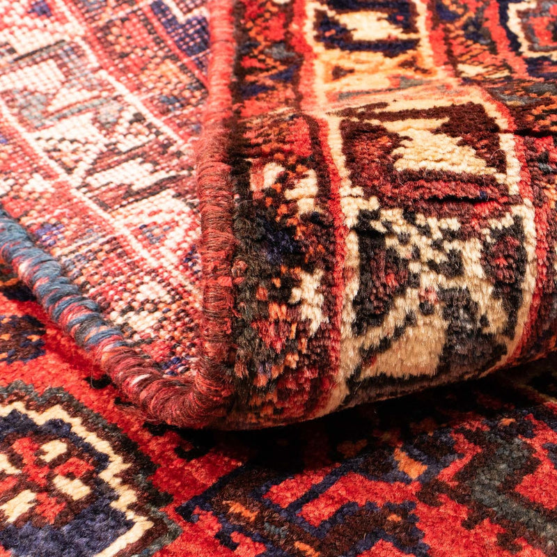 Tapis persan - Nomadic - 140 x 115 cm - rouge foncé