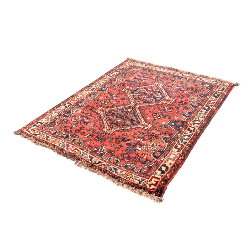 Tapis persan - Nomadic - 140 x 115 cm - rouge foncé