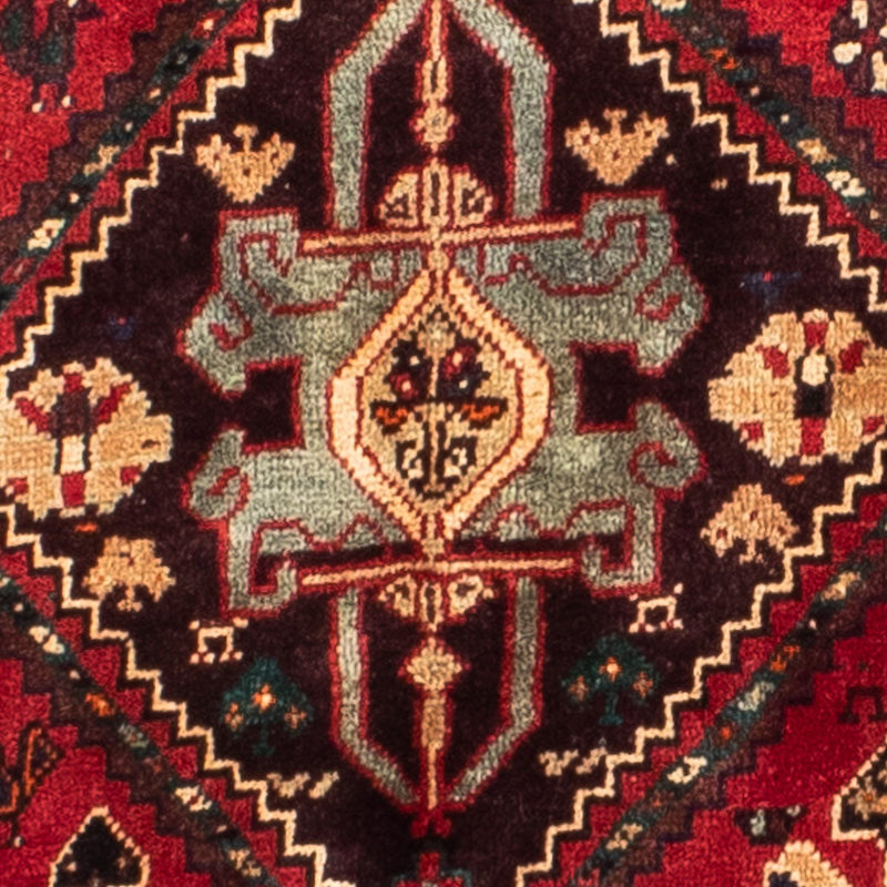 Tapis persan - Nomadic - 185 x 138 cm - rouge foncé