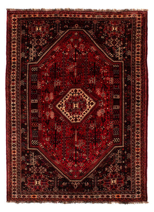 Tapis persan - Nomadic - 245 x 190 cm - rouge foncé