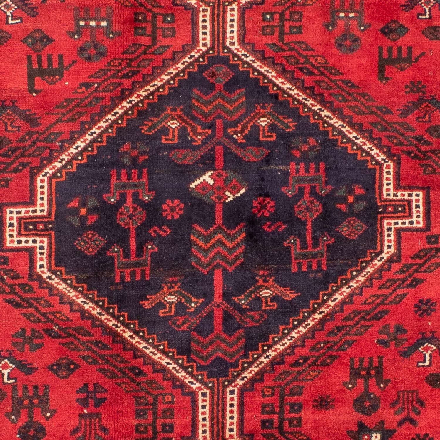 Tapis persan - Nomadic - 305 x 215 cm - rouge foncé