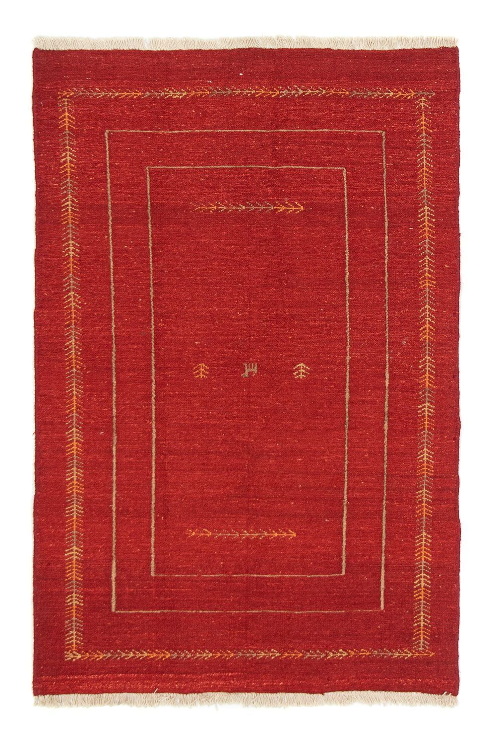 Gabbeh Teppich - Perser 170 x 112 cm - rot