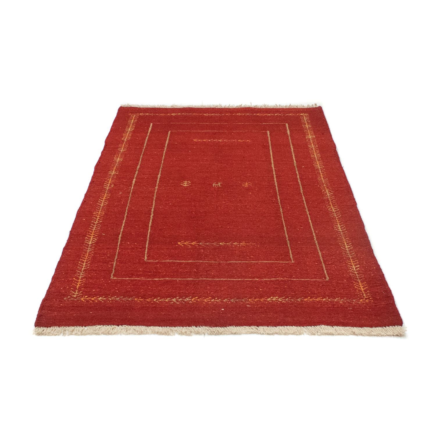 Gabbeh Teppich - Perser 170 x 112 cm - rot