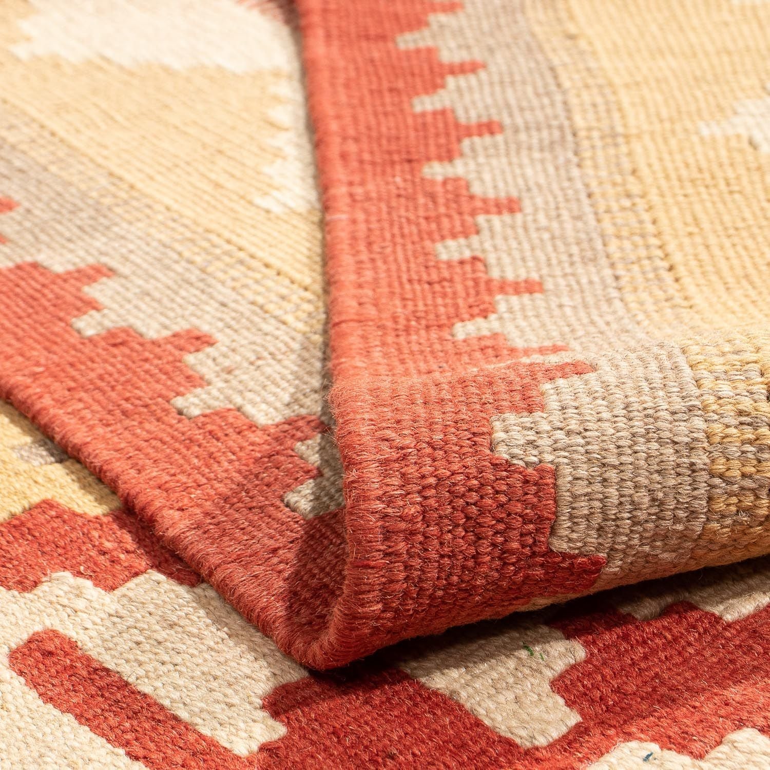 Tapis Kelim - Oriental - 198 x 150 cm - rouge