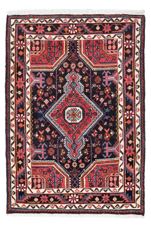 Tapis persan - Nomadic - 121 x 82 cm - bleu foncé
