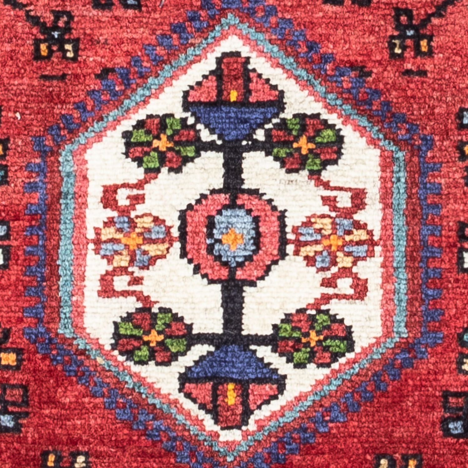 Tapis persan - Nomadic - 117 x 77 cm - rouge clair