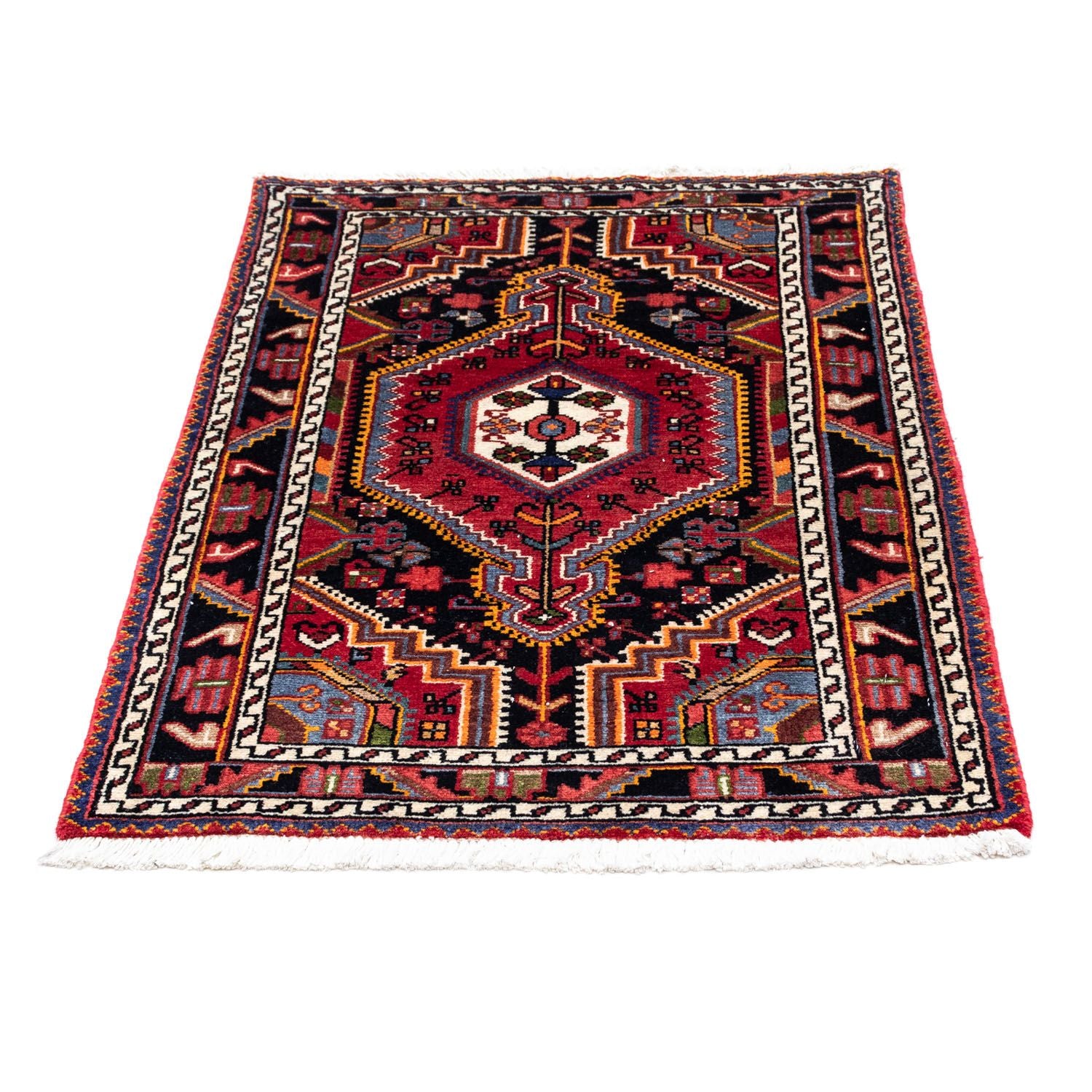 Tapis persan - Nomadic - 117 x 77 cm - rouge clair