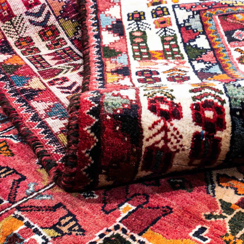 Tapis persan - Nomadic - 255 x 175 cm - rouge foncé