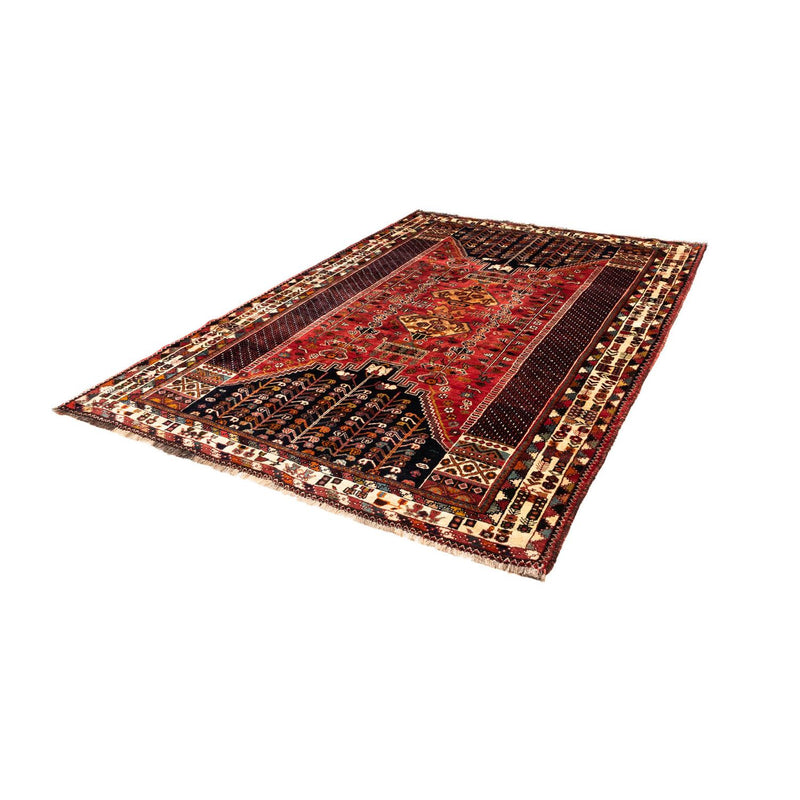 Tapis persan - Nomadic - 255 x 175 cm - rouge foncé