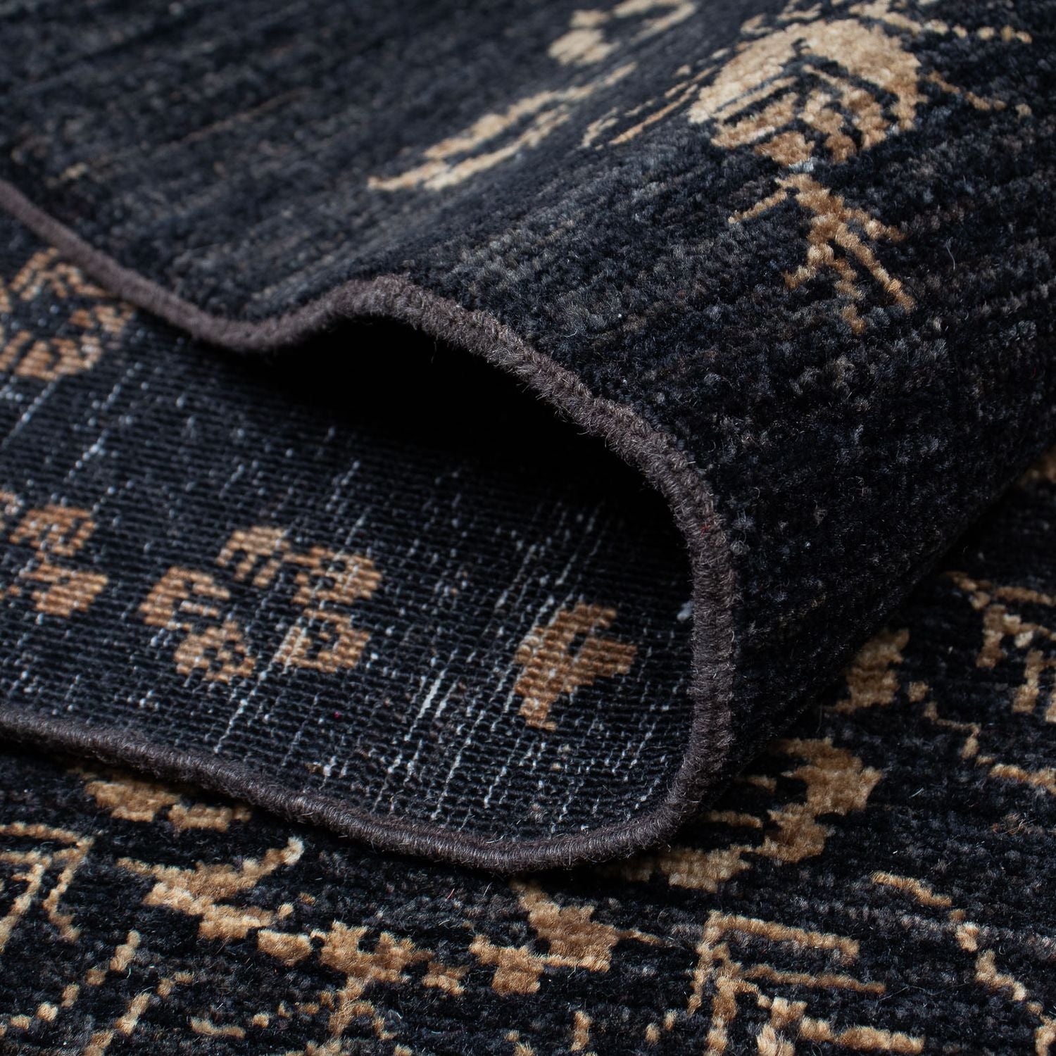 Tapis design - 308 x 248 cm - bleu foncé