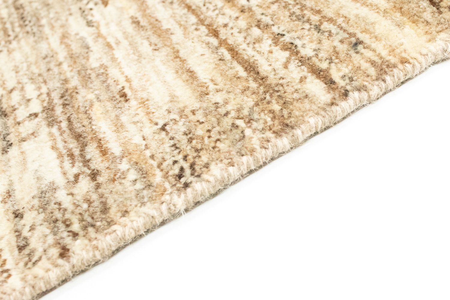 Tapis de couloir Tapis Gabbeh - Indus - 303 x 75 cm - beige