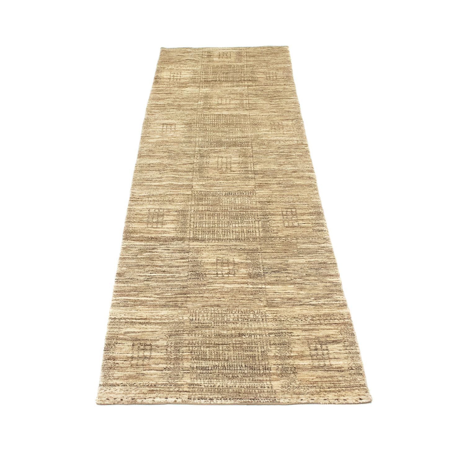 Tapis de couloir Tapis Gabbeh - Indus - 303 x 75 cm - beige