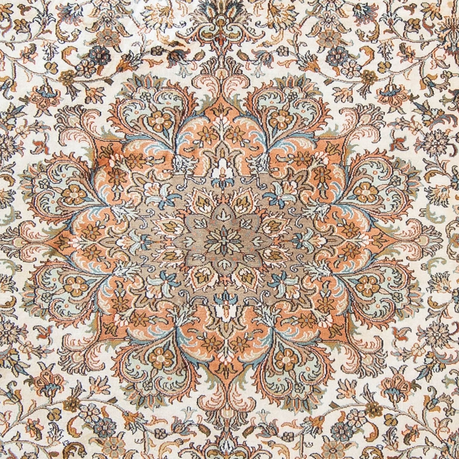 Tapis en soie - Soie du Cachemire - 304 x 241 cm - beige
