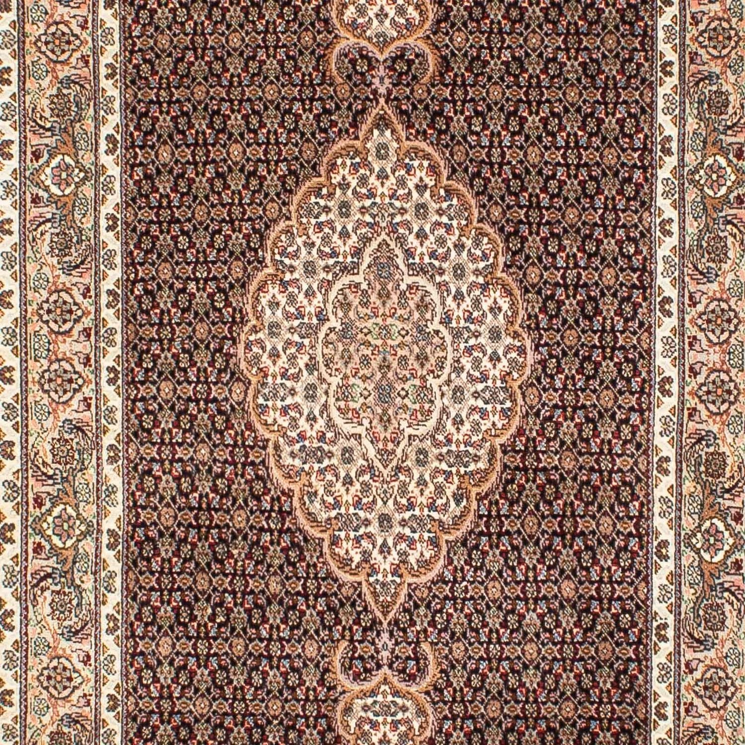 Tapis de couloir Tapis persan - Tabriz - 302 x 82 cm - bleu foncé