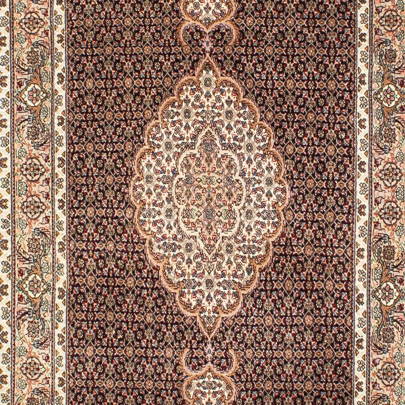 Tapis de couloir Tapis persan - Tabriz - 302 x 82 cm - bleu foncé