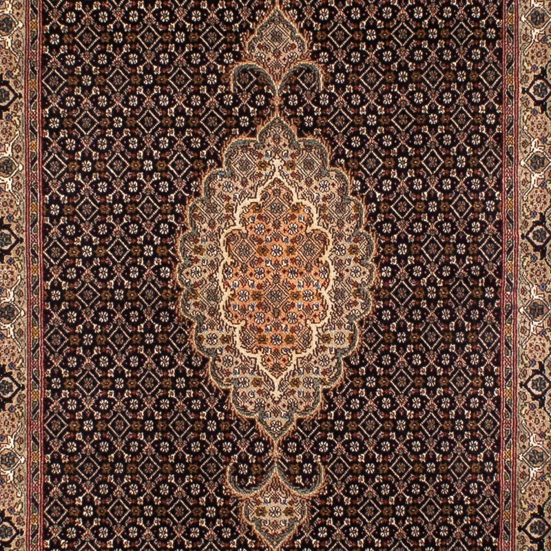 Tapis de couloir Tapis persan - Tabriz - 295 x 77 cm - bleu foncé