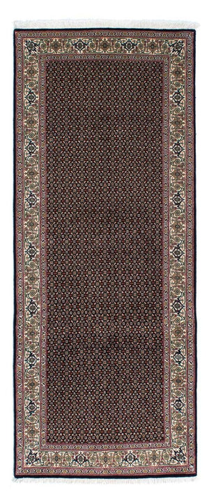 Tapis de couloir Tapis persan - Tabriz - 209 x 85 cm - bleu foncé