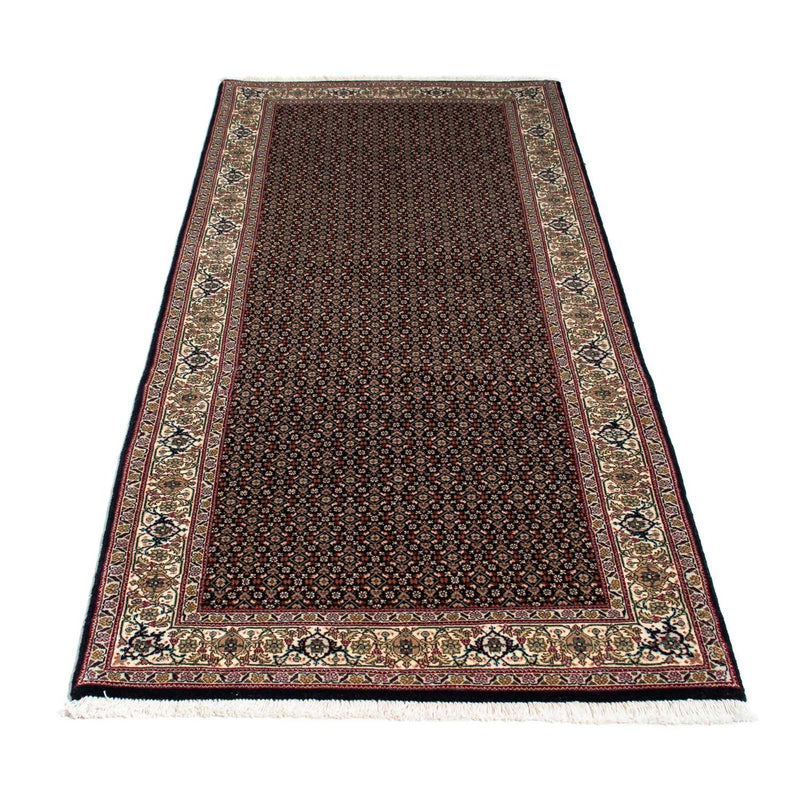 Tapis de couloir Tapis persan - Tabriz - 209 x 85 cm - bleu foncé