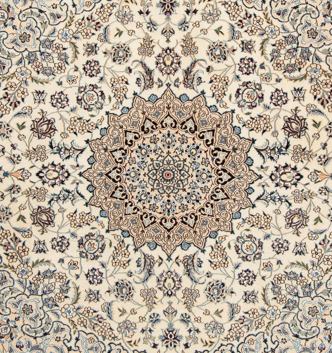 Tapis persan - Nain - Royal carré  - 202 x 201 cm - beige