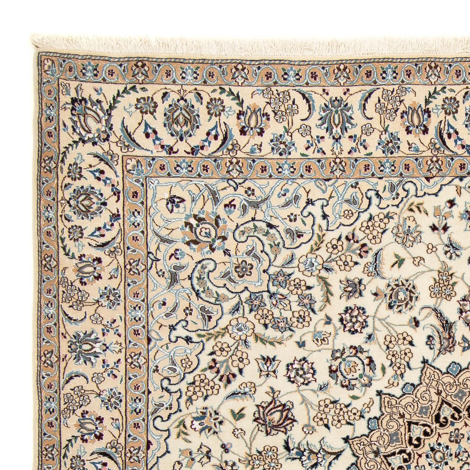 Tapis persan - Nain - Royal carré  - 202 x 201 cm - beige