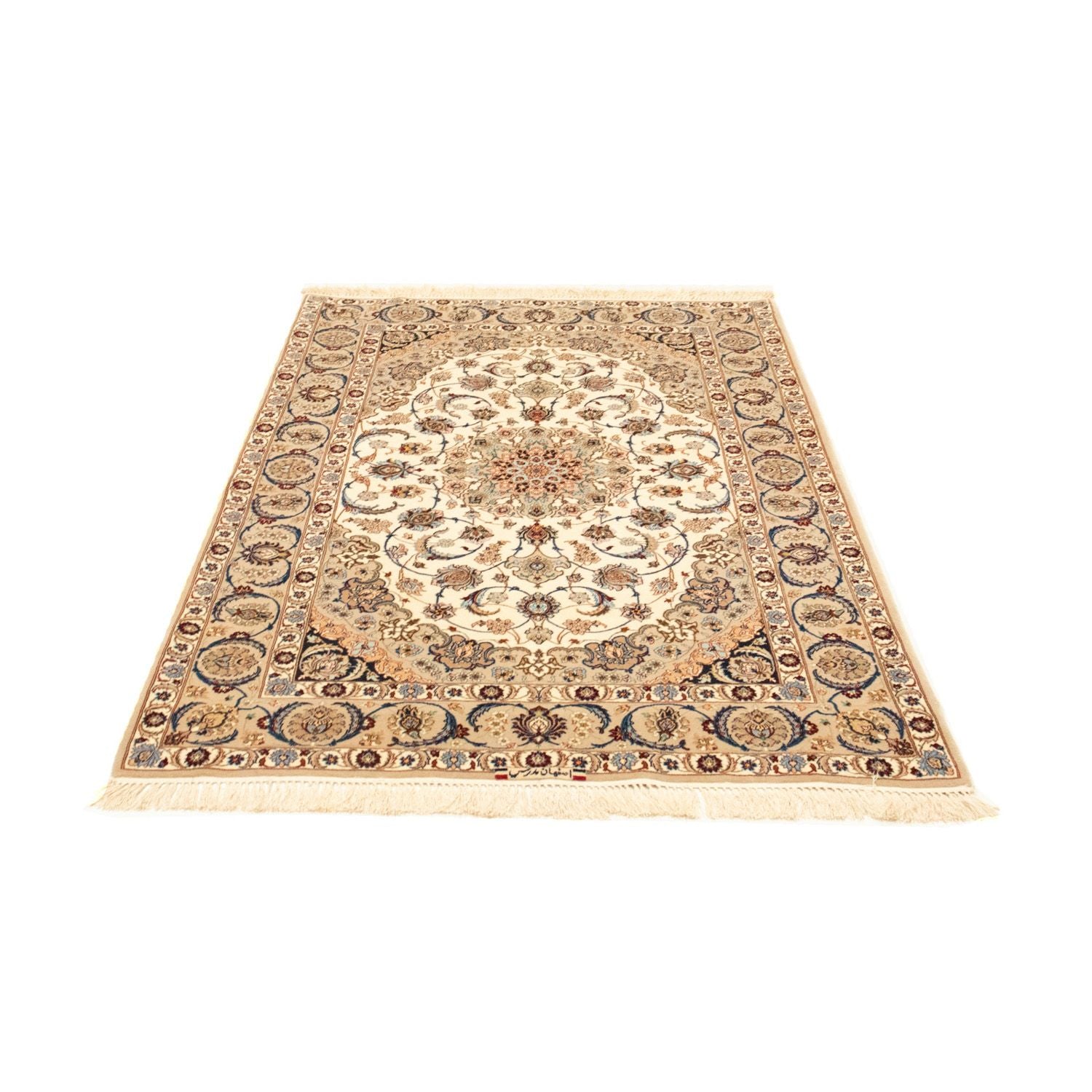 Tapis persan - Isfahan - Premium - 163 x 111 cm - beige
