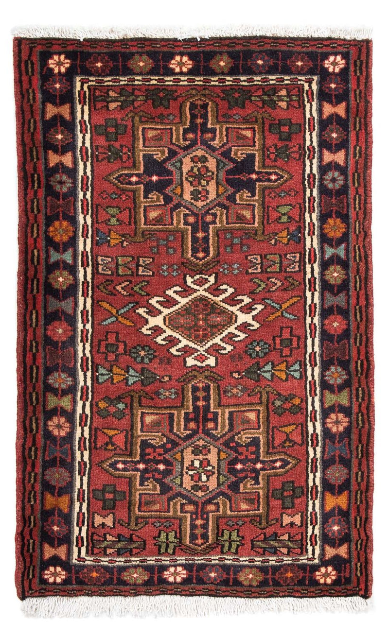 Tapis persan - Nomadic - 110 x 72 cm - rouge foncé
