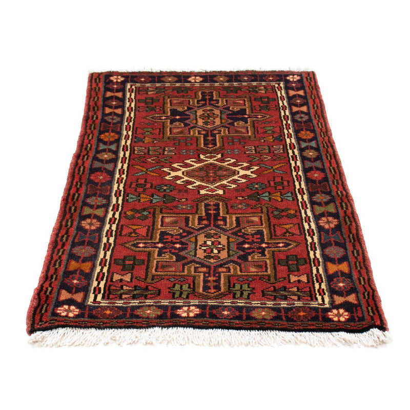 Tapis persan - Nomadic - 110 x 72 cm - rouge foncé