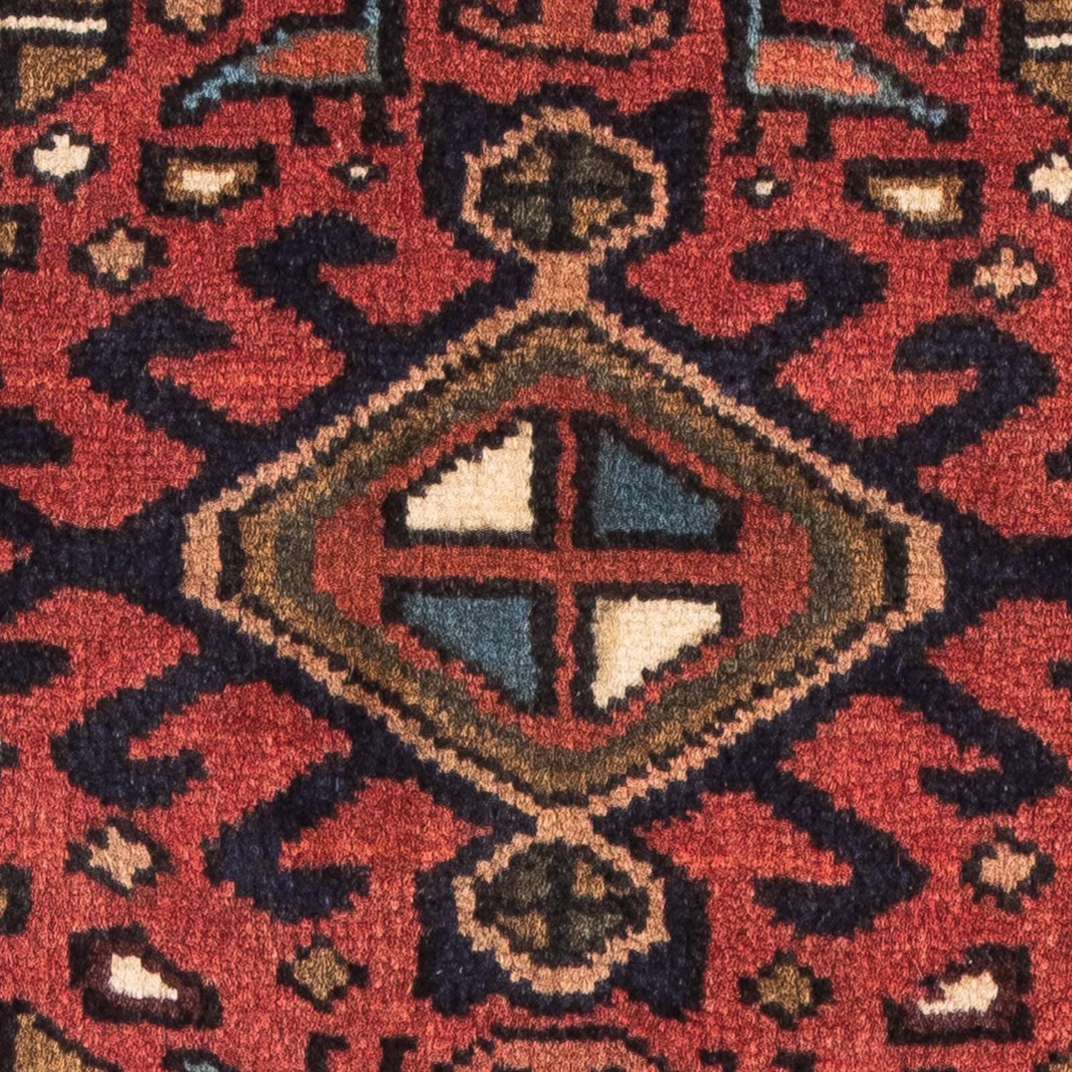 Tapis persan - Nomadic - 100 x 67 cm - rouge foncé