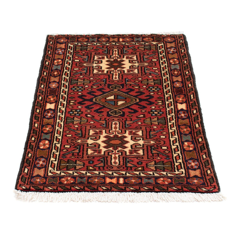 Tapis persan - Nomadic - 100 x 67 cm - rouge foncé