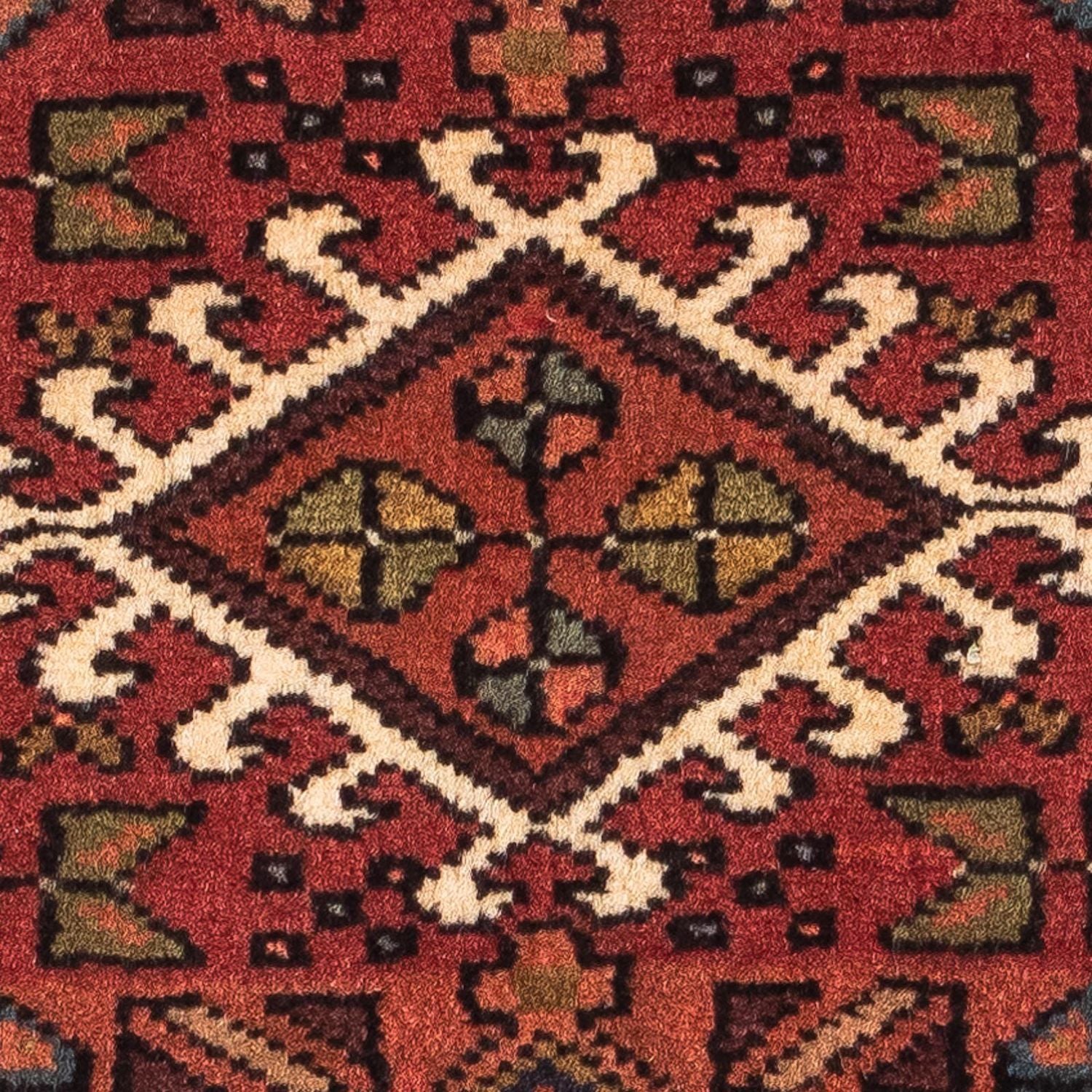 Tapis persan - Nomadic - 116 x 60 cm - rouge foncé