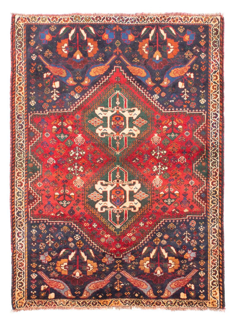 Tapis persan - Nomadic - 156 x 114 cm - rouge foncé