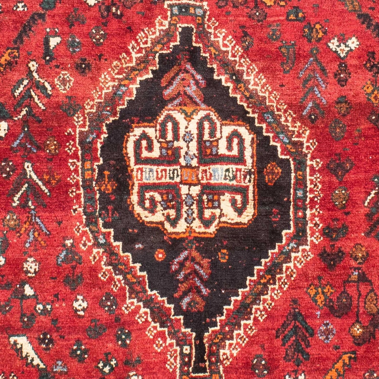Tapis persan - Nomadic - 162 x 117 cm - rouge foncé