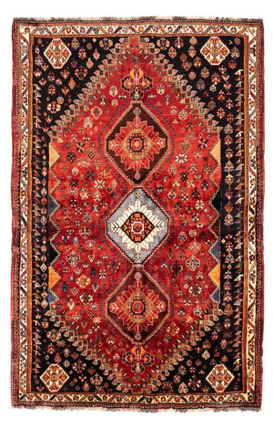 Tapis persan - Nomadic - 255 x 170 cm - rouge foncé