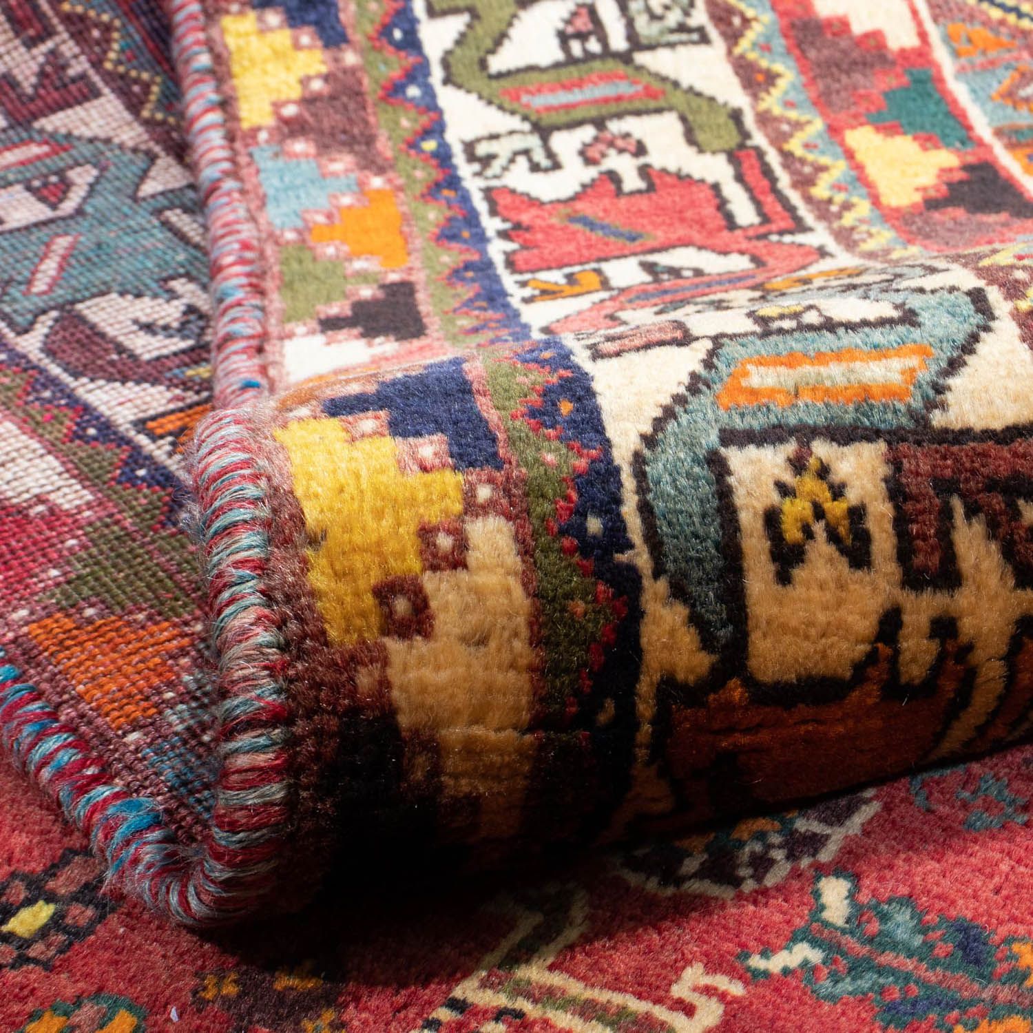 Tapis persan - Nomadic - 283 x 185 cm - rouge