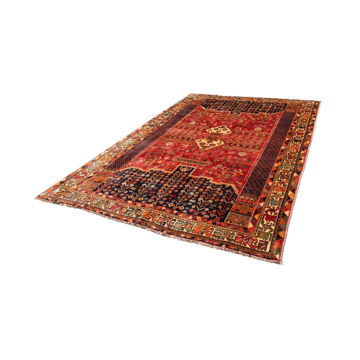 Tapis persan - Nomadic - 283 x 185 cm - rouge