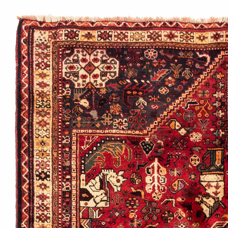 Tapis persan - Nomadic - 237 x 175 cm - rouge foncé